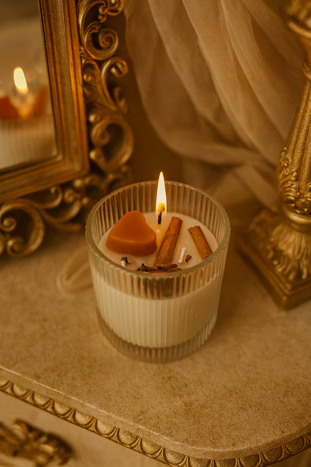 Valesuprano Spice Blend Candle (Cinnamon &amp; Star Anise, Luxury Glass Jar)